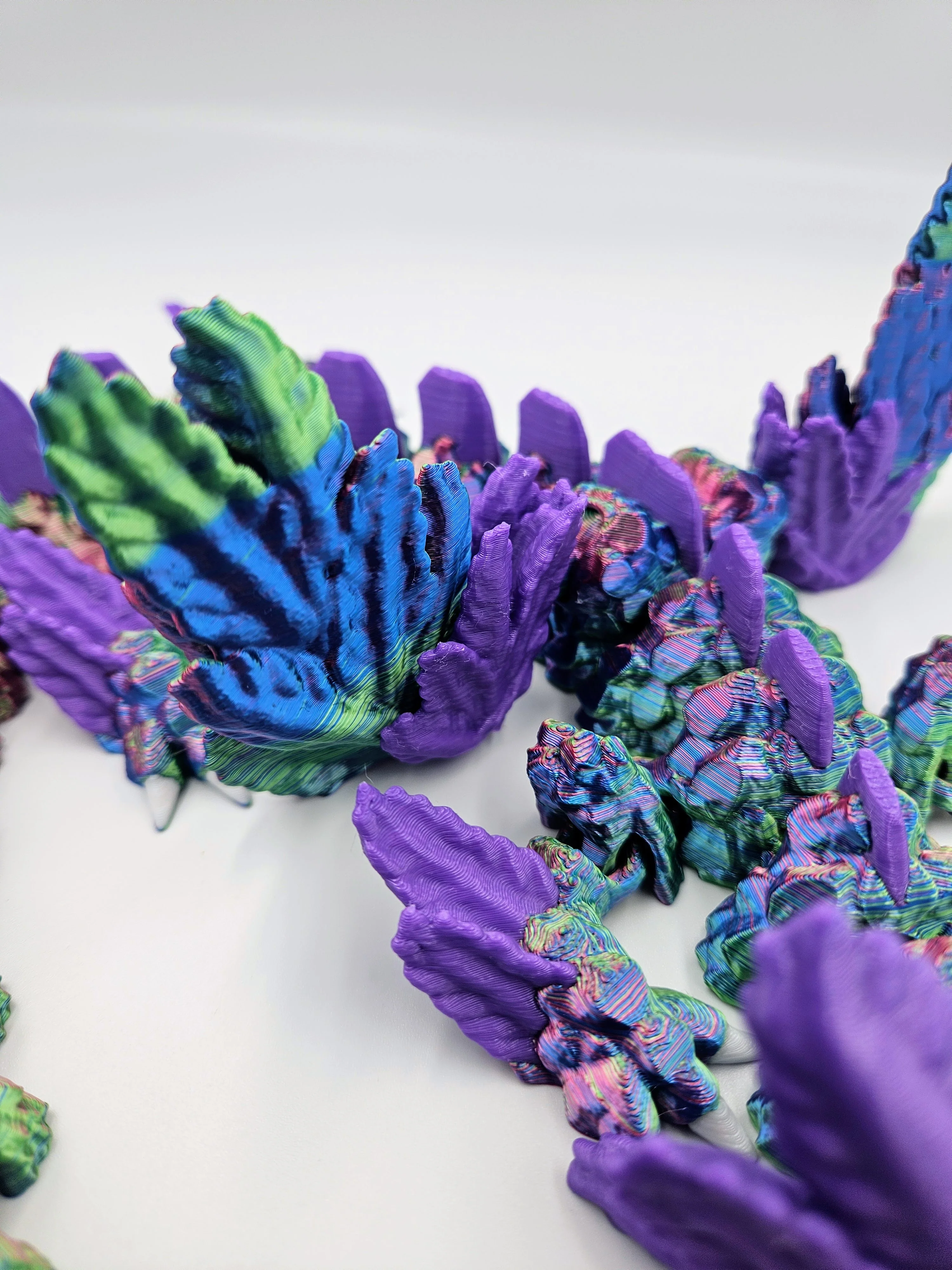 Axolotl Winged Dragon - 18" Adult Dragon Fidget Toy - Image 5