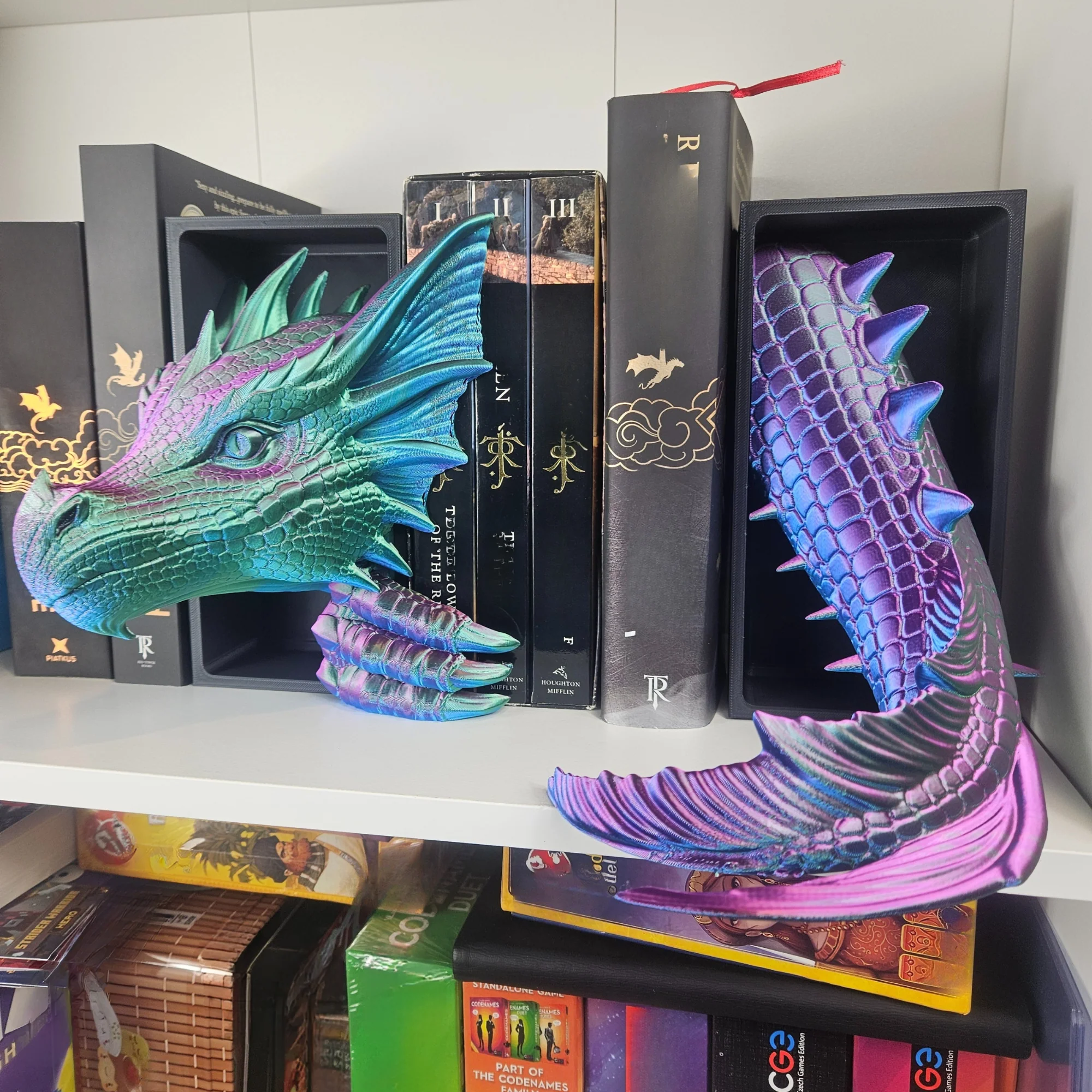 Sea Serpent Dragon - Head and Tail Book End - Image 3