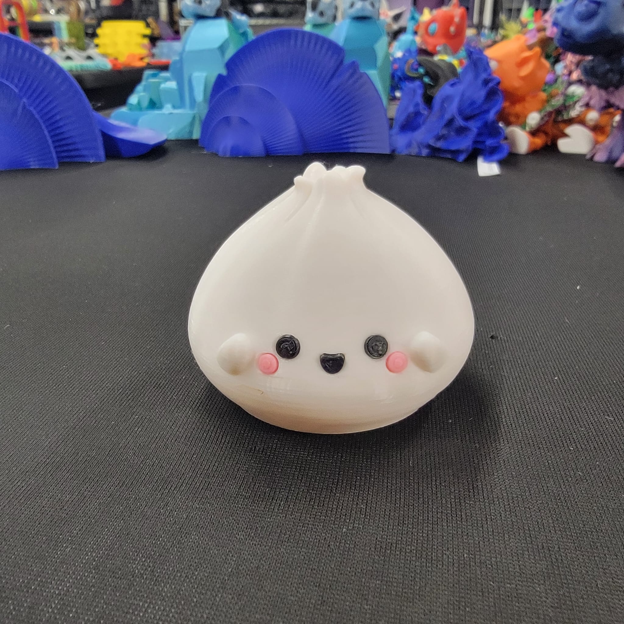 Kawaii Dim Sum Buns on Platter – Set of 3 Adorable Dumplings - Image 3