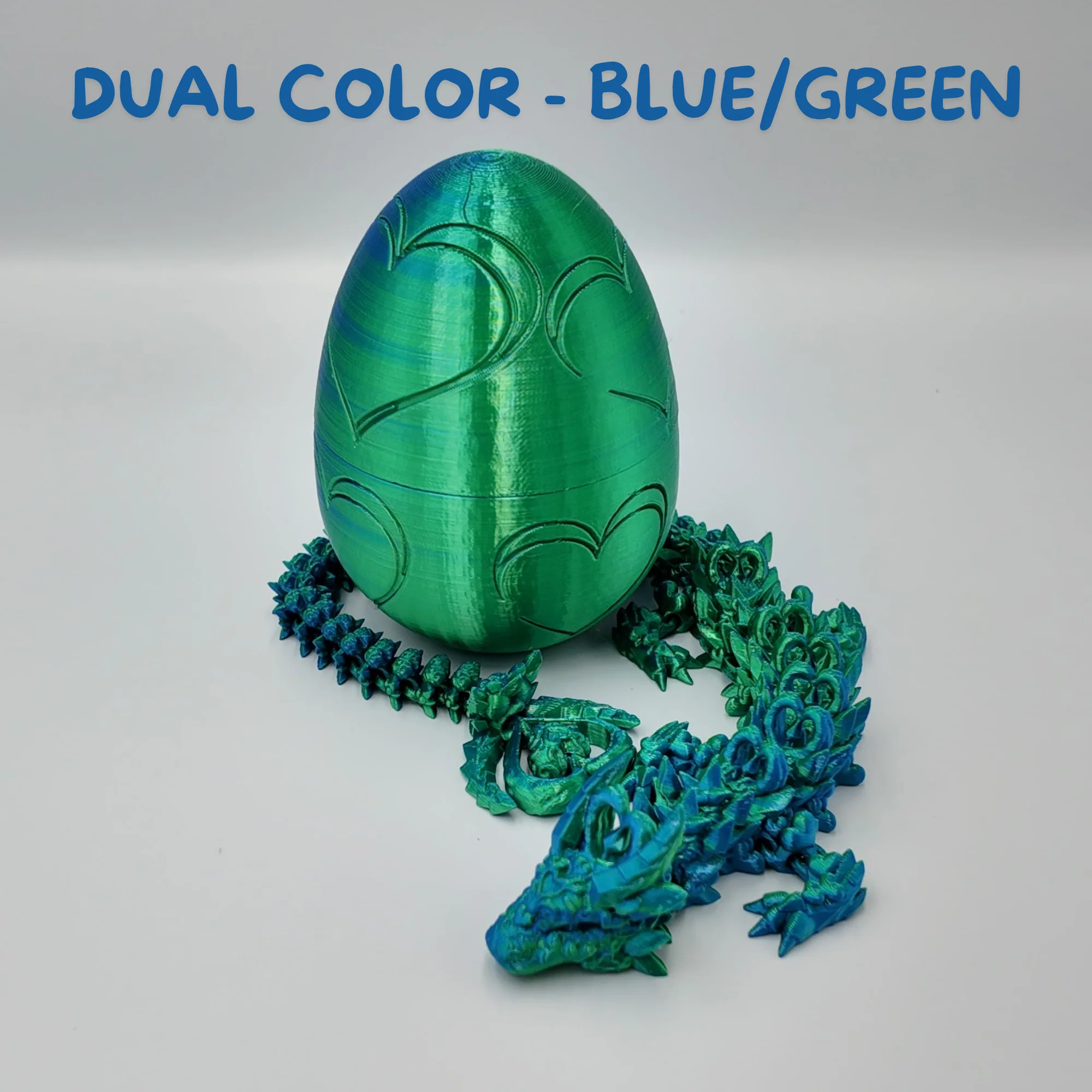 Heart Dragon Egg - 17" Dragons Articulating Joints - Mushroom Themed - Image 11