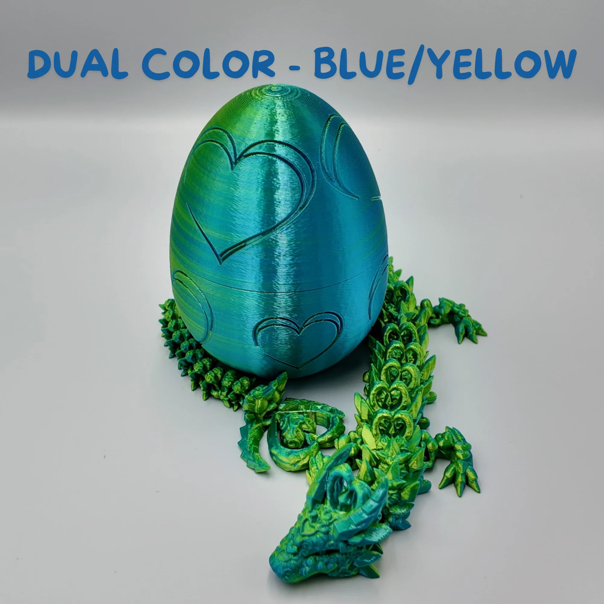 Heart Dragon Egg - 17" Dragons Articulating Joints - Mushroom Themed - Image 12