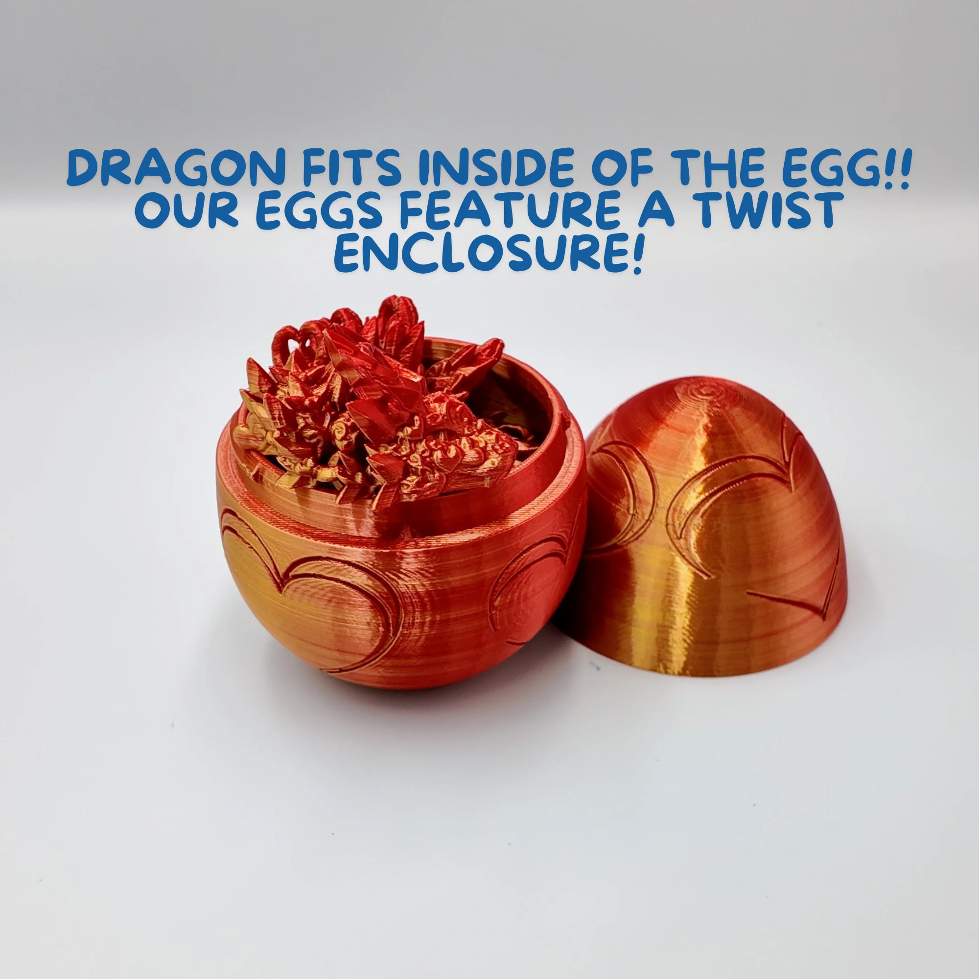 Heart Dragon Egg - 17" Dragons Articulating Joints - Mushroom Themed - Image 20