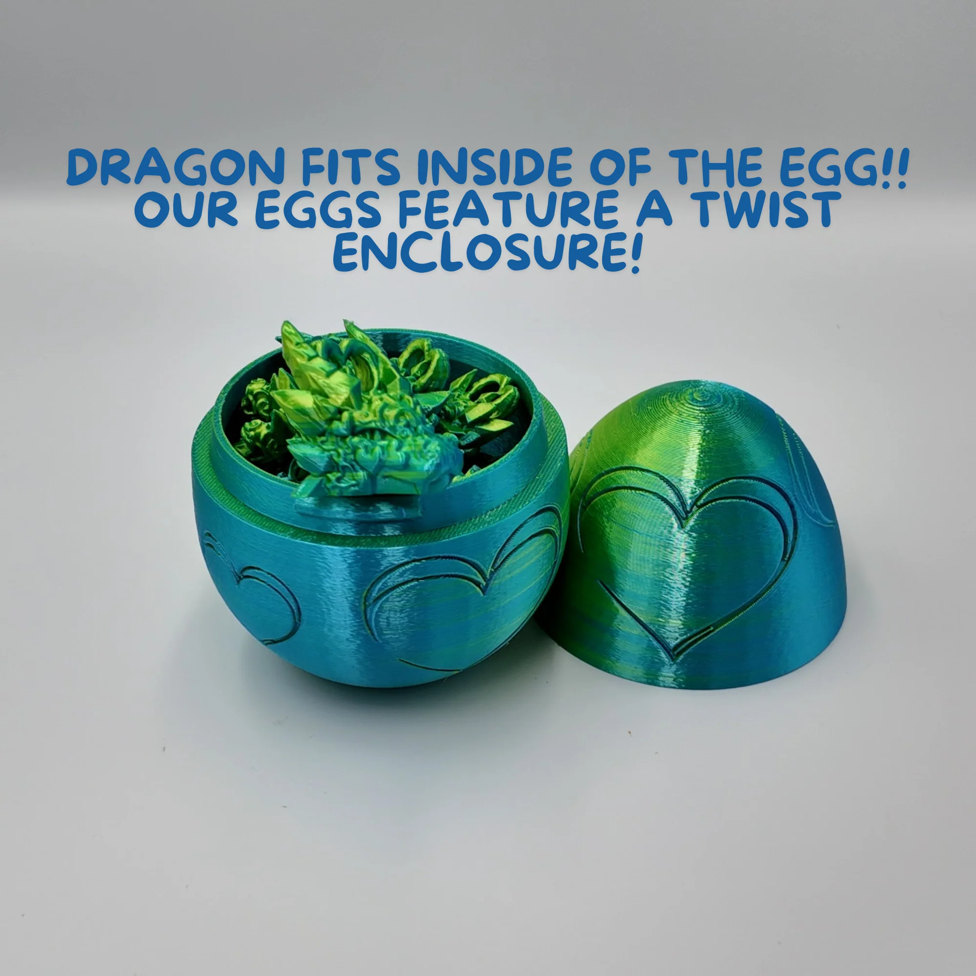 Heart Dragon Egg - 17" Dragons Articulating Joints - Mushroom Themed - Image 22