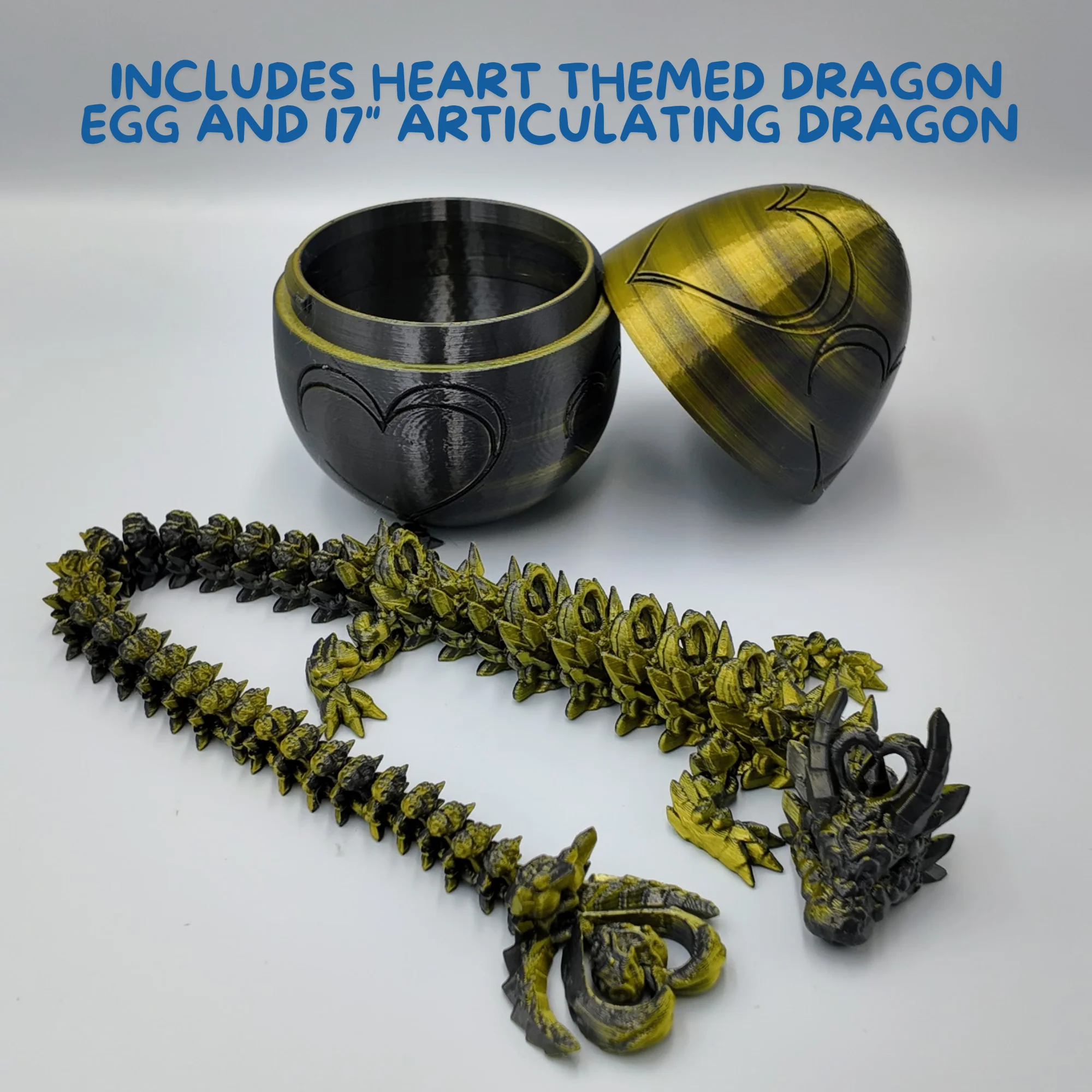 Heart Dragon Egg - 17" Dragons Articulating Joints - Mushroom Themed - Image 4