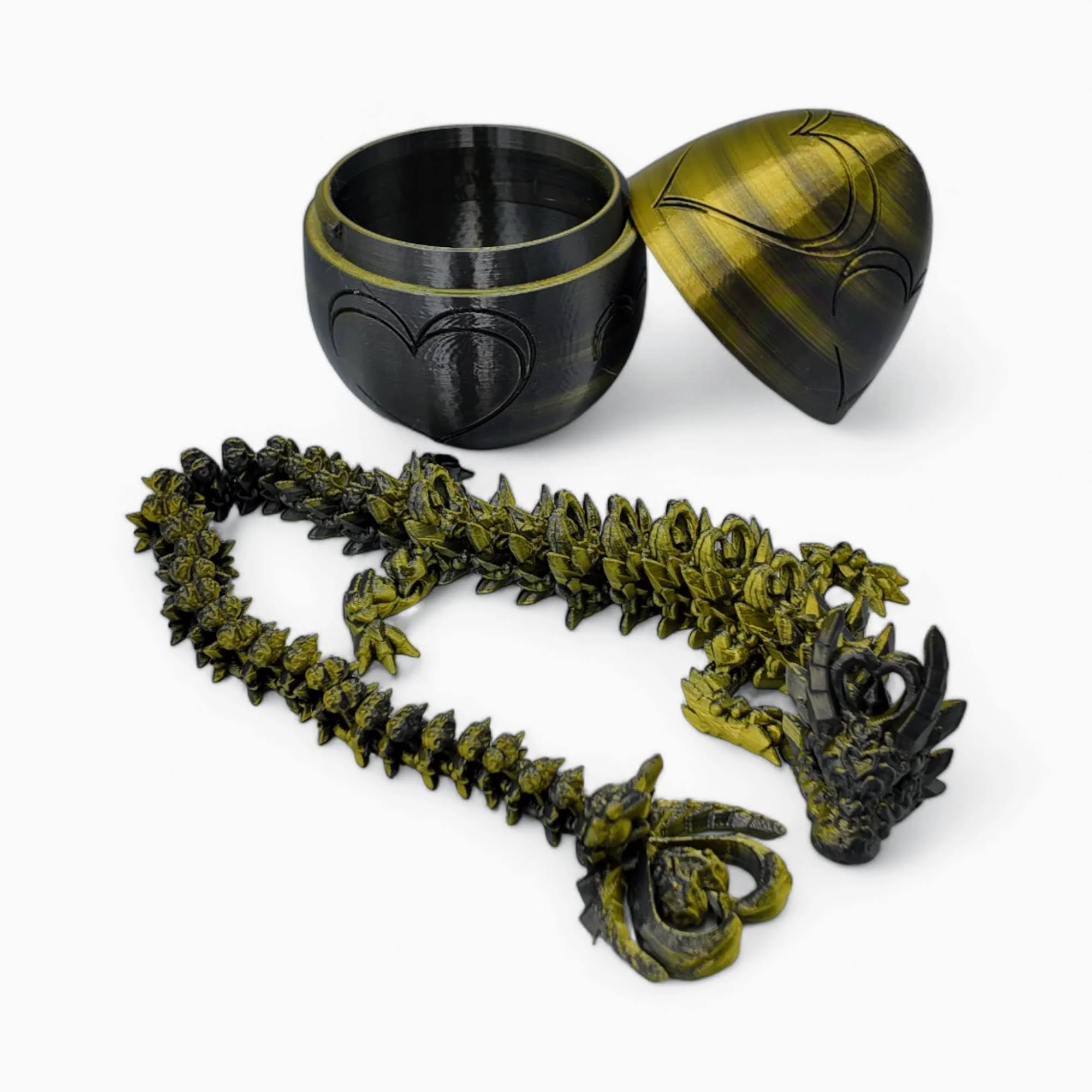 Heart Dragon Egg - 17" Dragons Articulating Joints - Mushroom Themed - Image 47