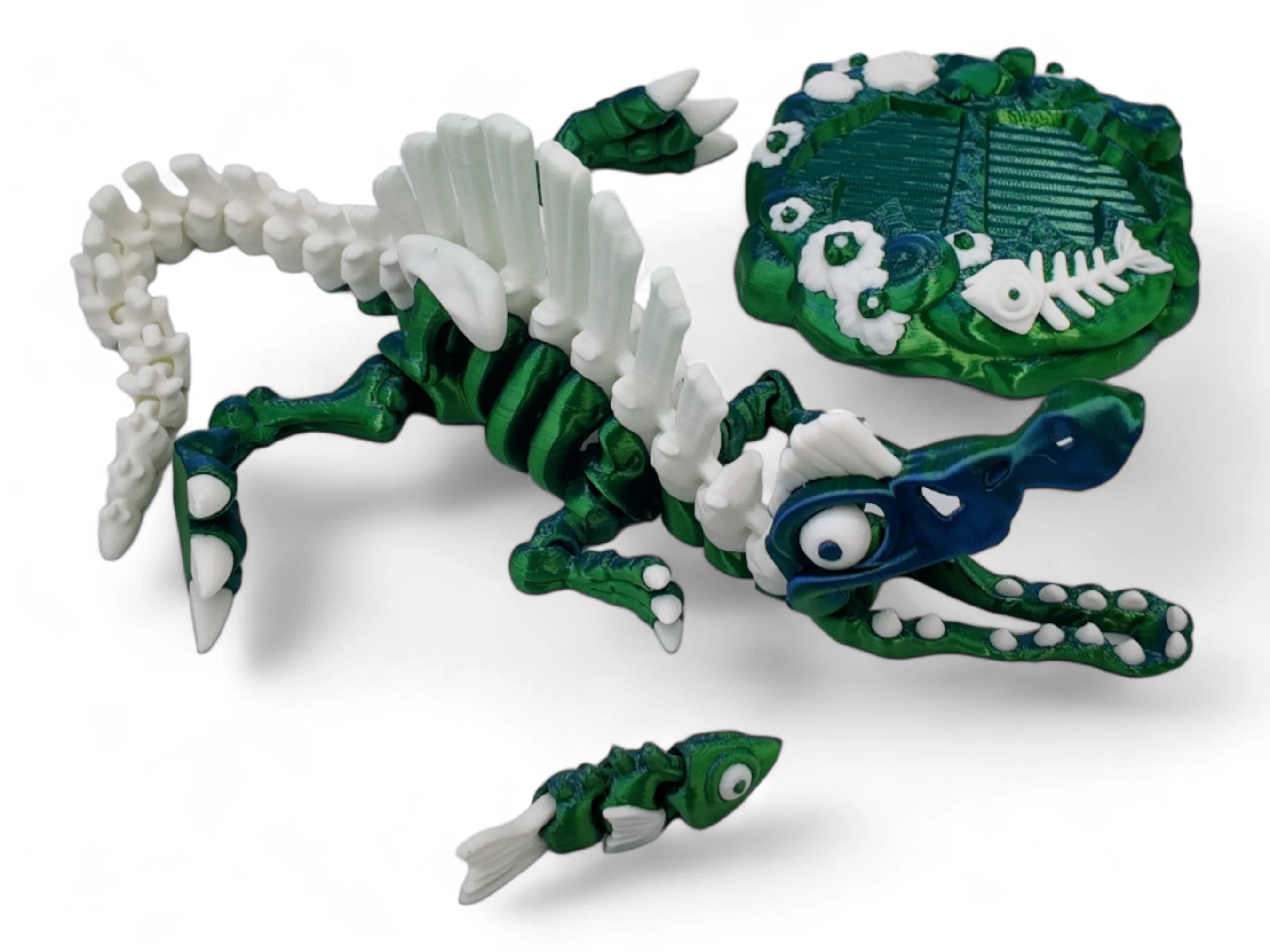 Spinosaurus Dinosaur Fidget Toy - Includes Prehistoric Stand and Fish - Image 11