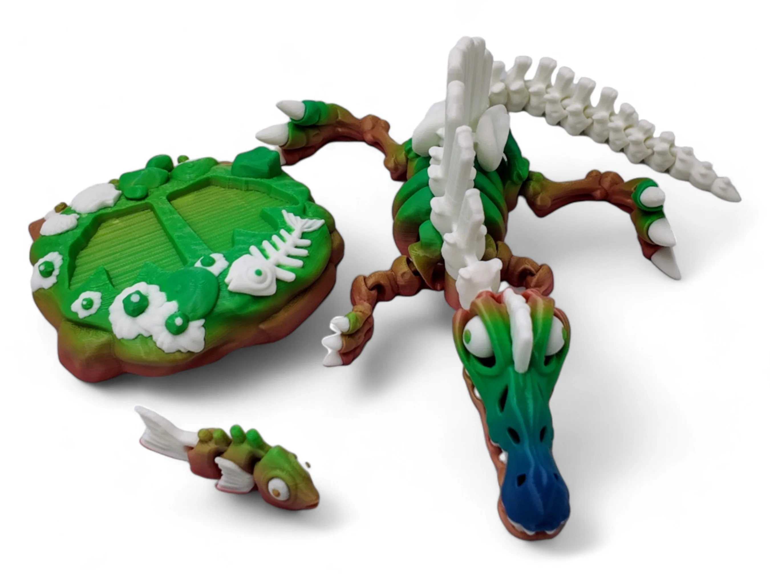 Spinosaurus Dinosaur Fidget Toy - Includes Prehistoric Stand and Fish - Image 5