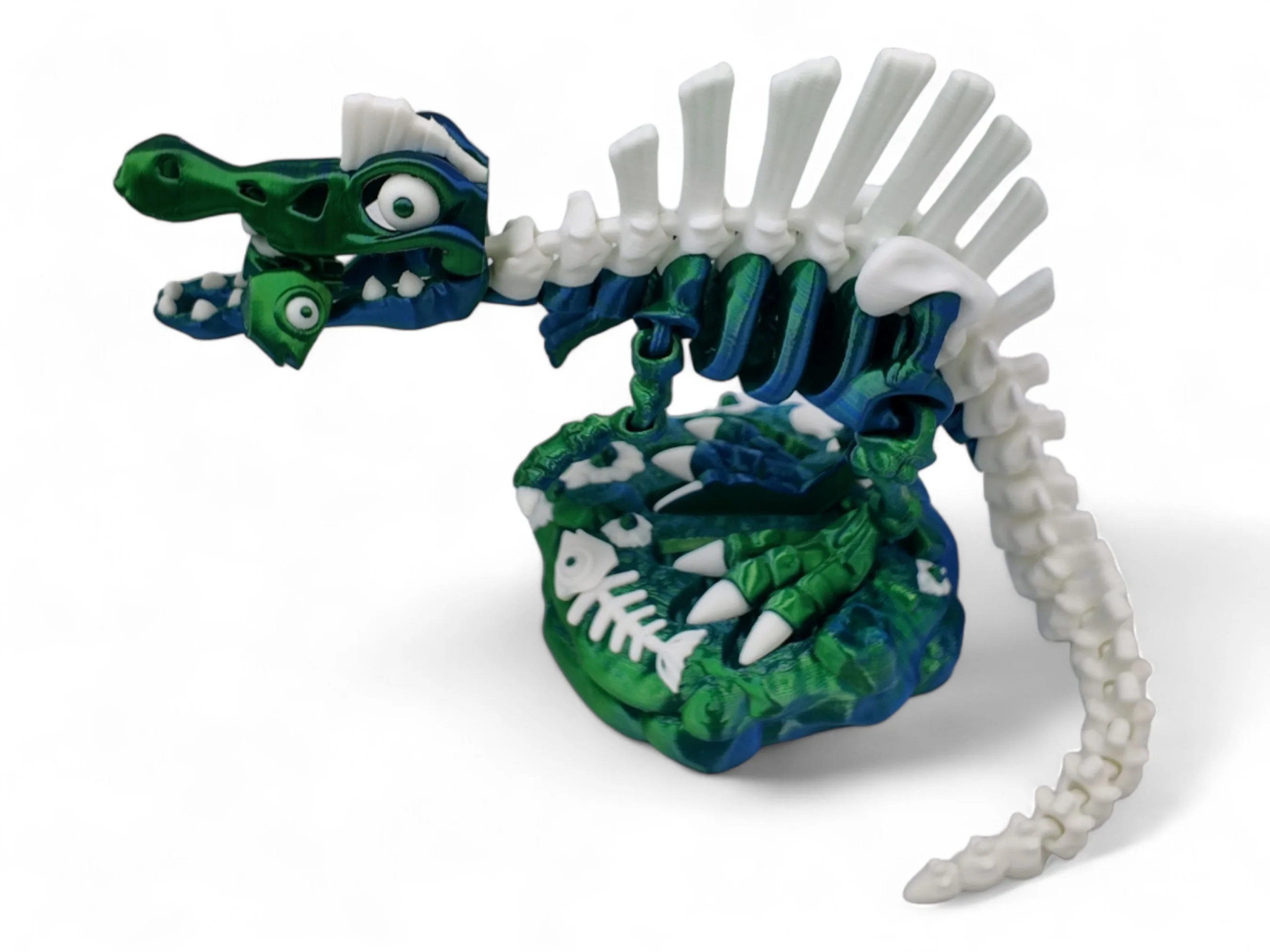 Spinosaurus Dinosaur Fidget Toy - Includes Prehistoric Stand and Fish - Image 8