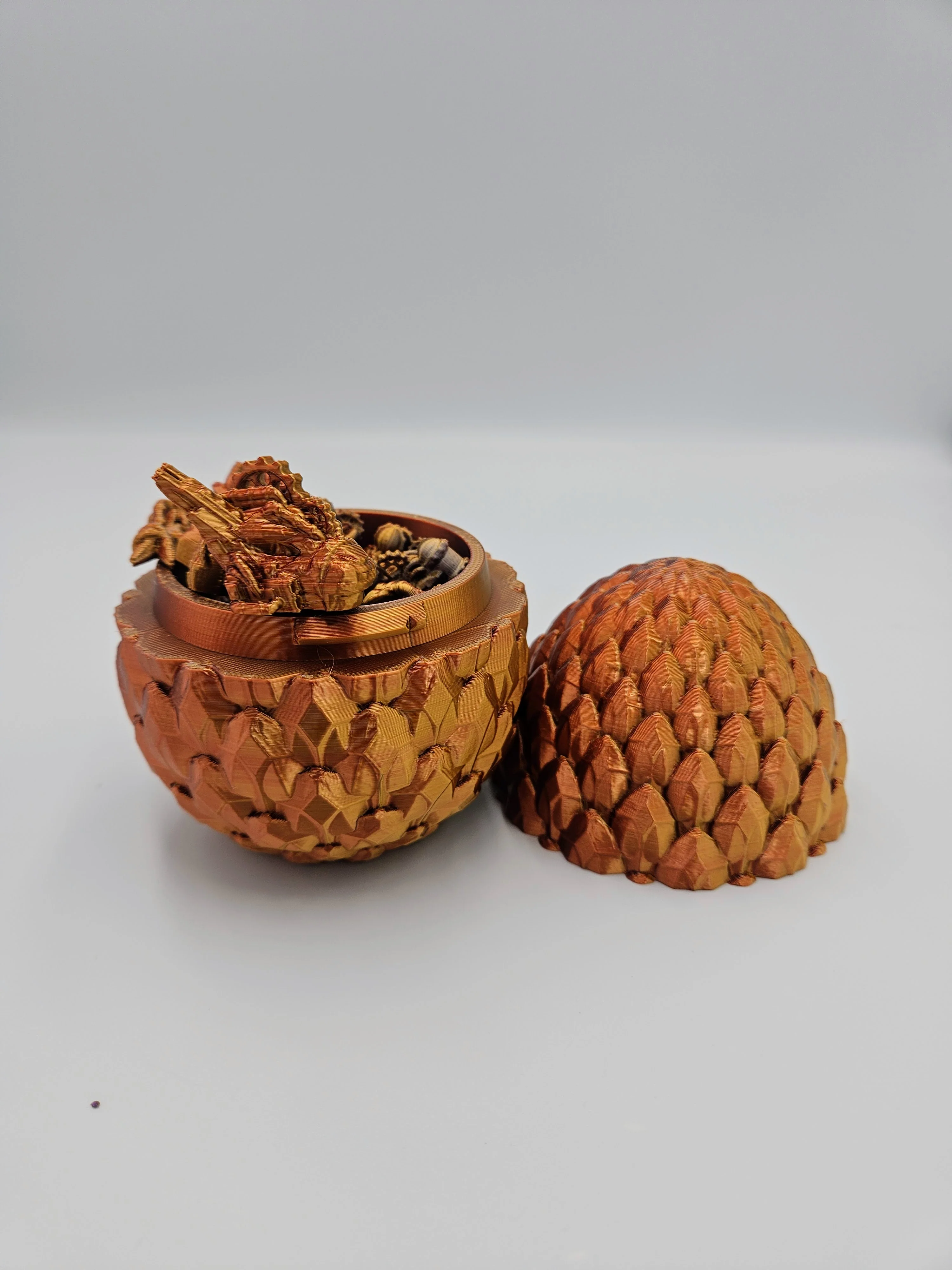 Steampunk Themed Dragon Egg - 14" Articulating Dragon - Image 18