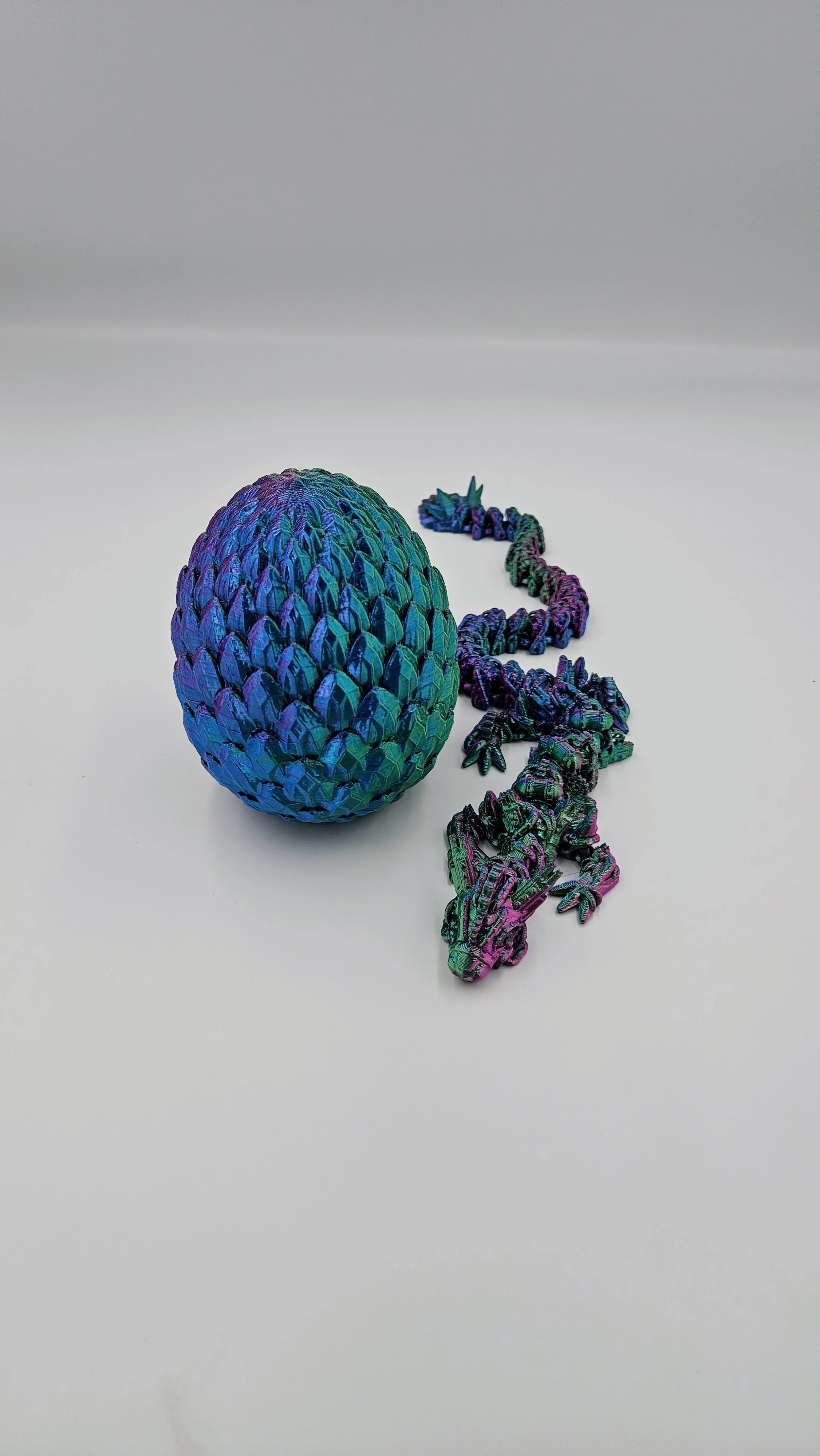 Steampunk Themed Dragon Egg - 14" Articulating Dragon - Image 3