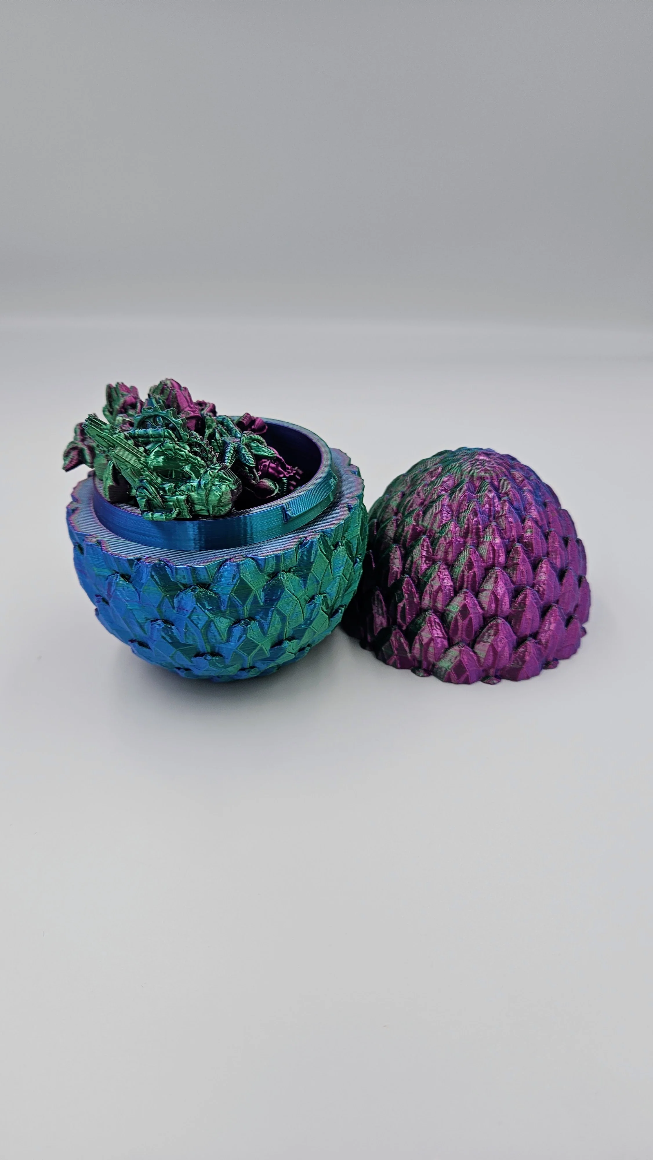 Steampunk Themed Dragon Egg - 14" Articulating Dragon - Image 5