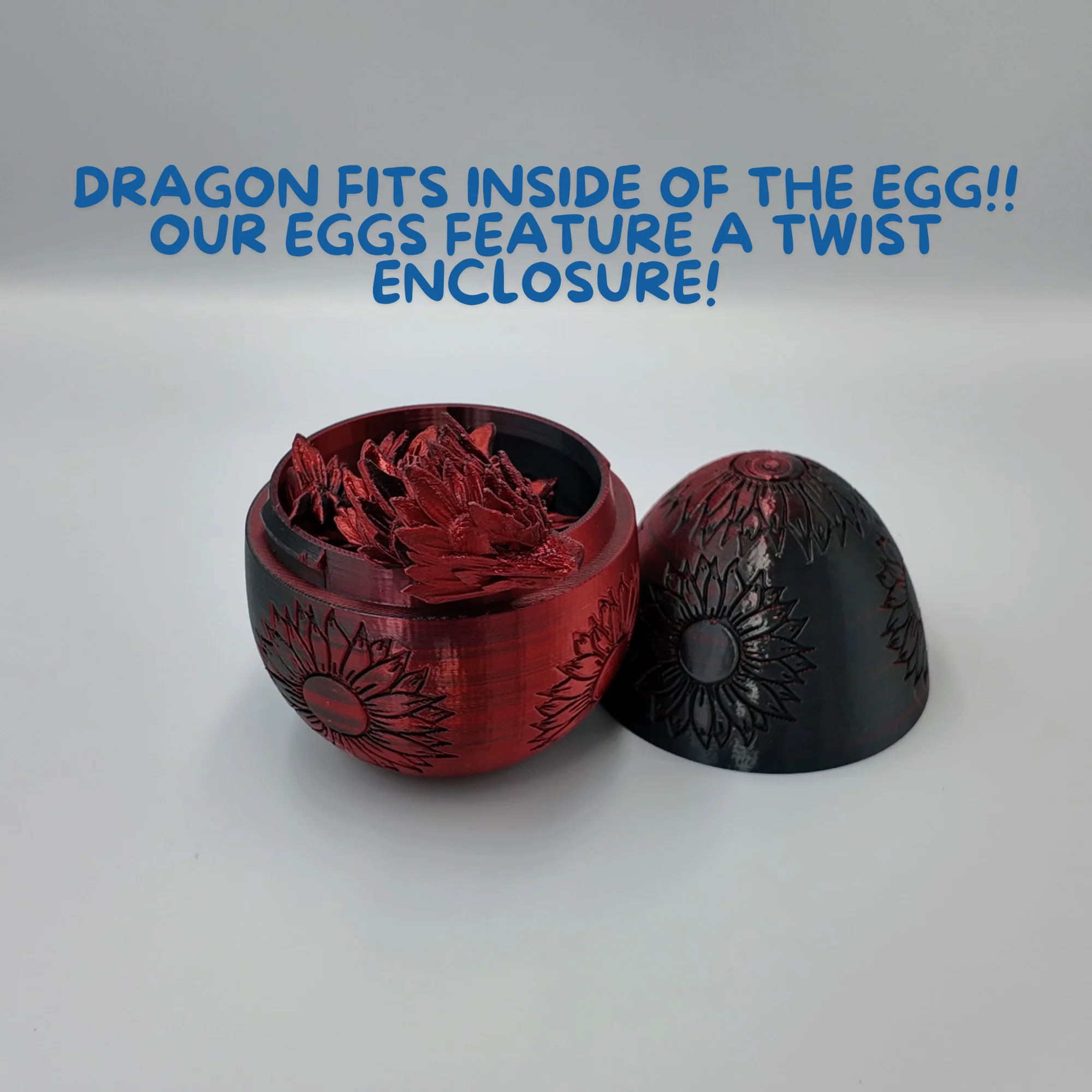 Sunflower Dragon Egg - 12.5" Dragons Articulating Joints - Sunflower Themed - Image 5
