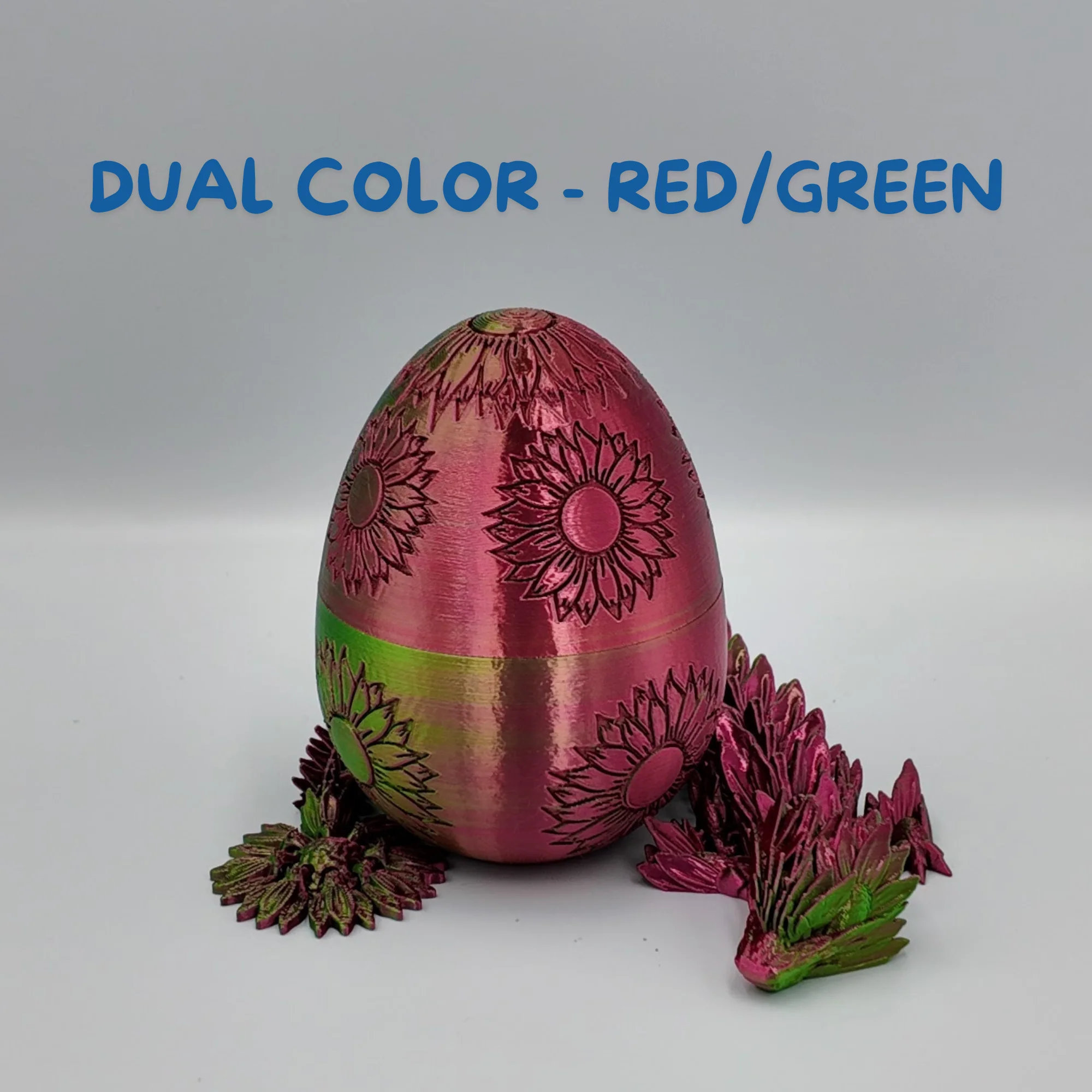 Sunflower Dragon Egg - 12.5" Dragons Articulating Joints - Sunflower Themed - Image 56