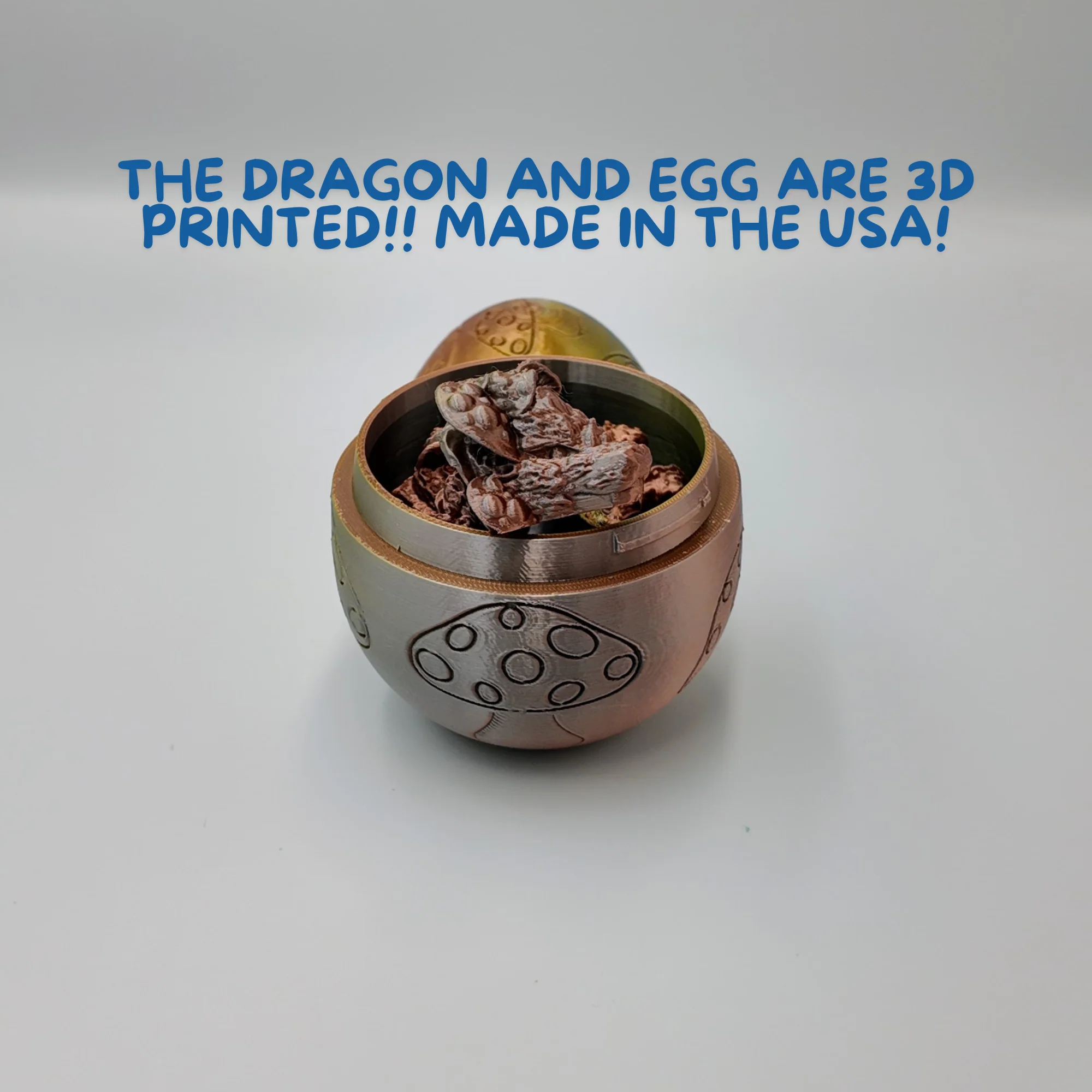 Mushroom Dragon Egg - 16" Dragons Articulating Joints - Mushroom Themed - Image 26