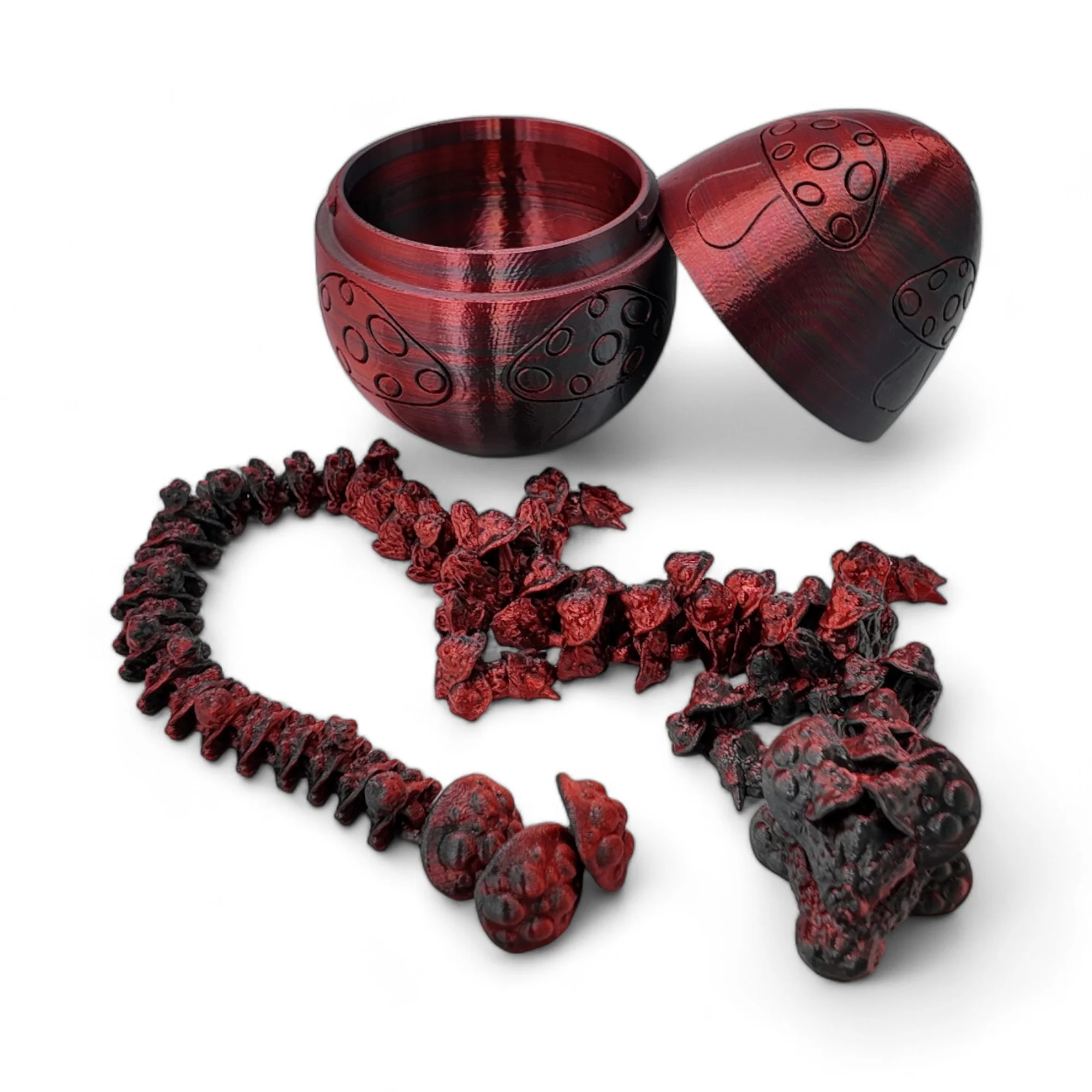 Mushroom Dragon Egg - 16" Dragons Articulating Joints - Mushroom Themed - Image 44