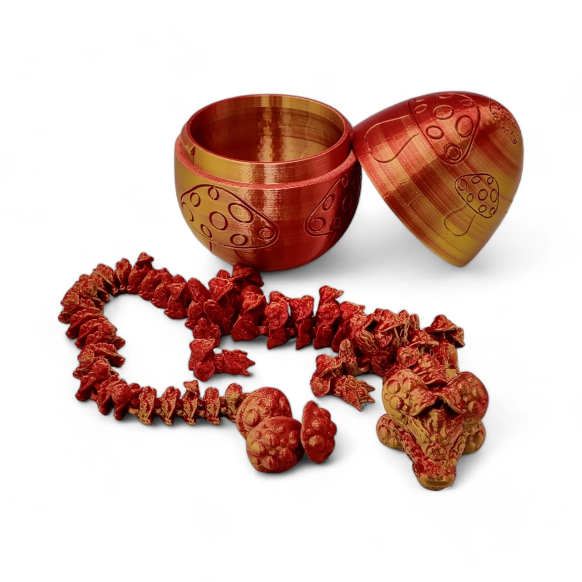 Mushroom Dragon Egg - 16" Dragons Articulating Joints - Mushroom Themed - Image 45