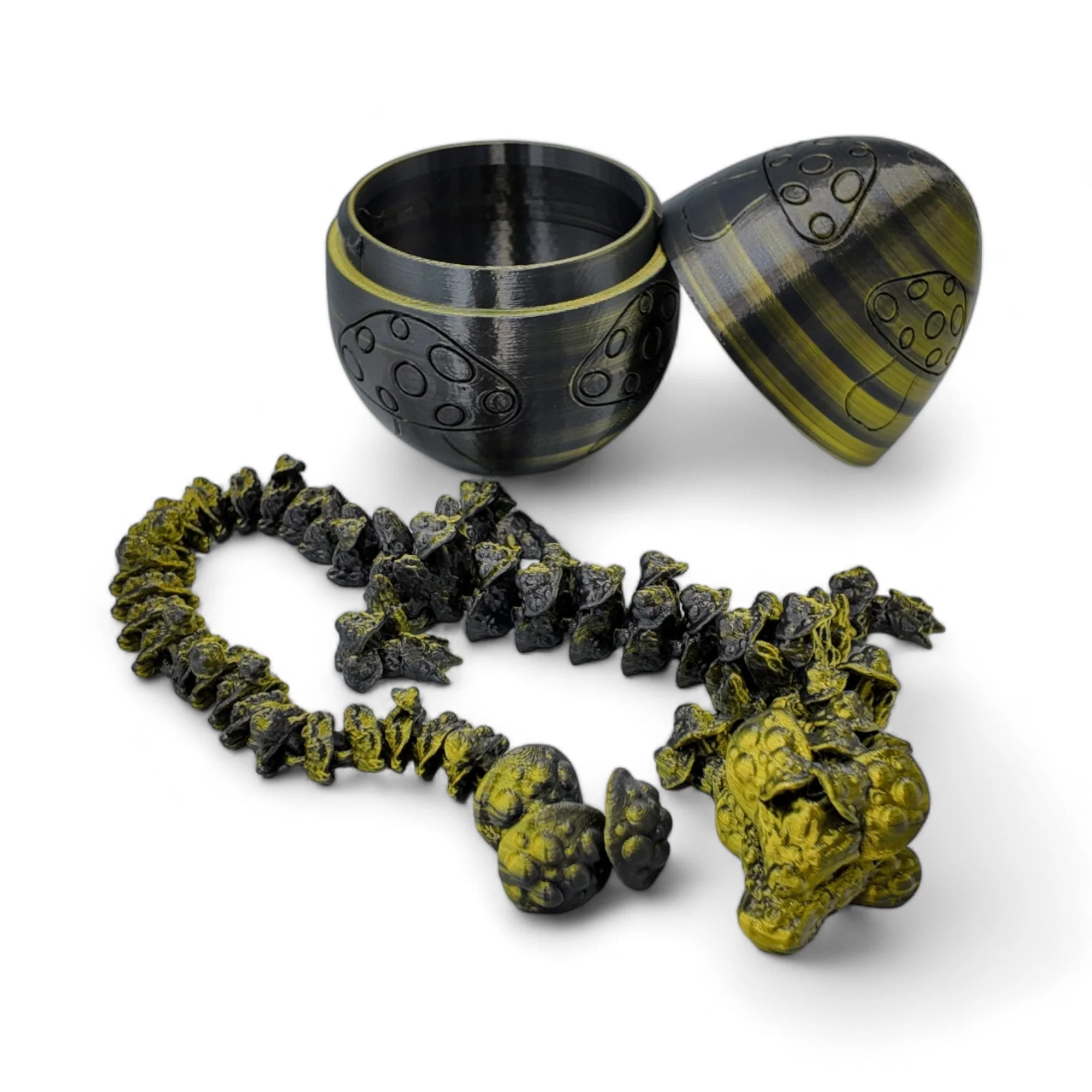 Mushroom Dragon Egg - 16" Dragons Articulating Joints - Mushroom Themed - Image 46