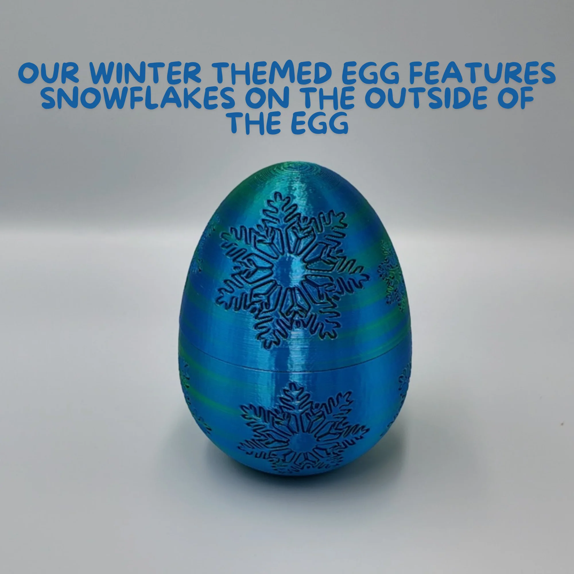 Winter Dragon Egg - 11" Dragons Articulating Joints - Snowflake Themed - Image 24