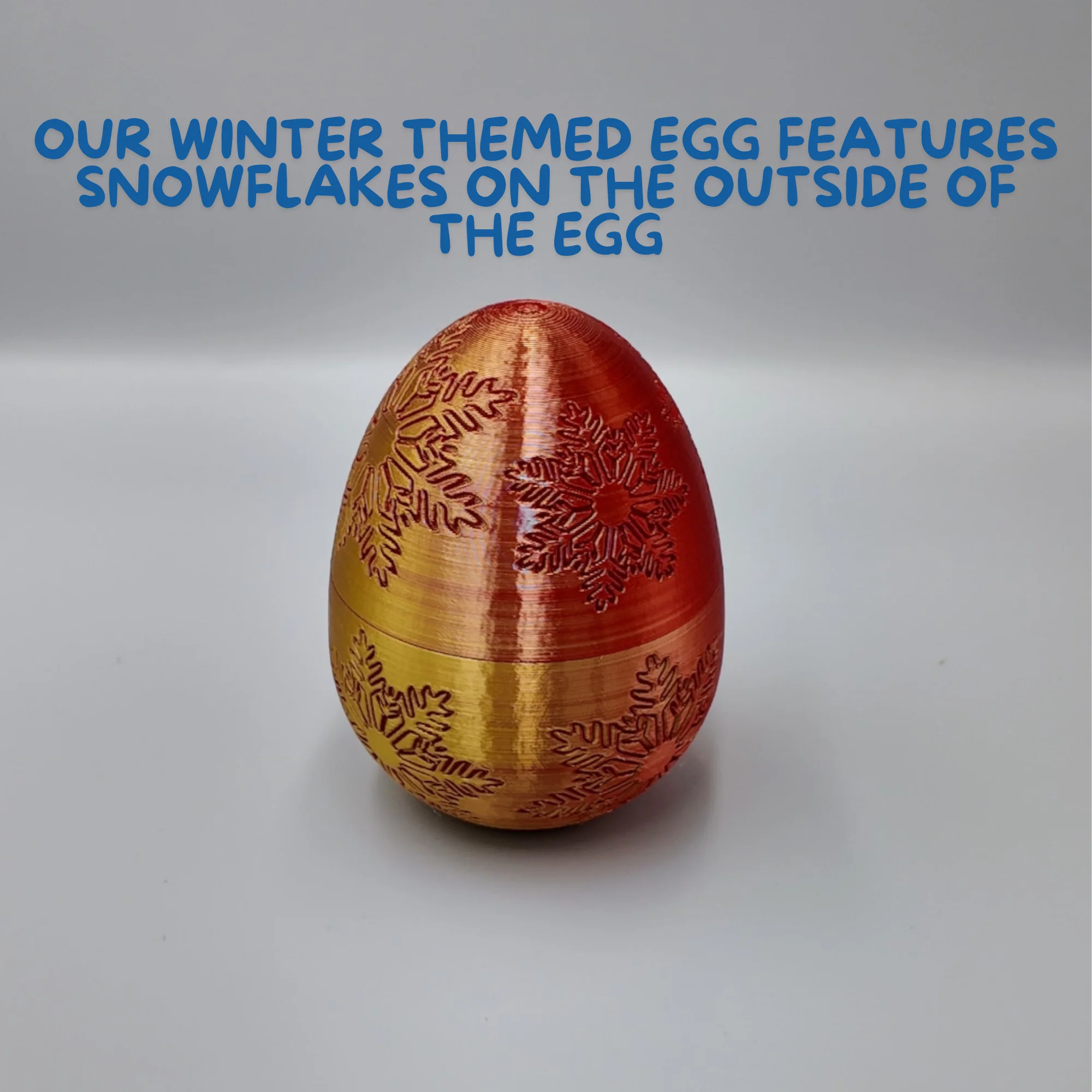 Winter Dragon Egg - 11" Dragons Articulating Joints - Snowflake Themed - Image 7