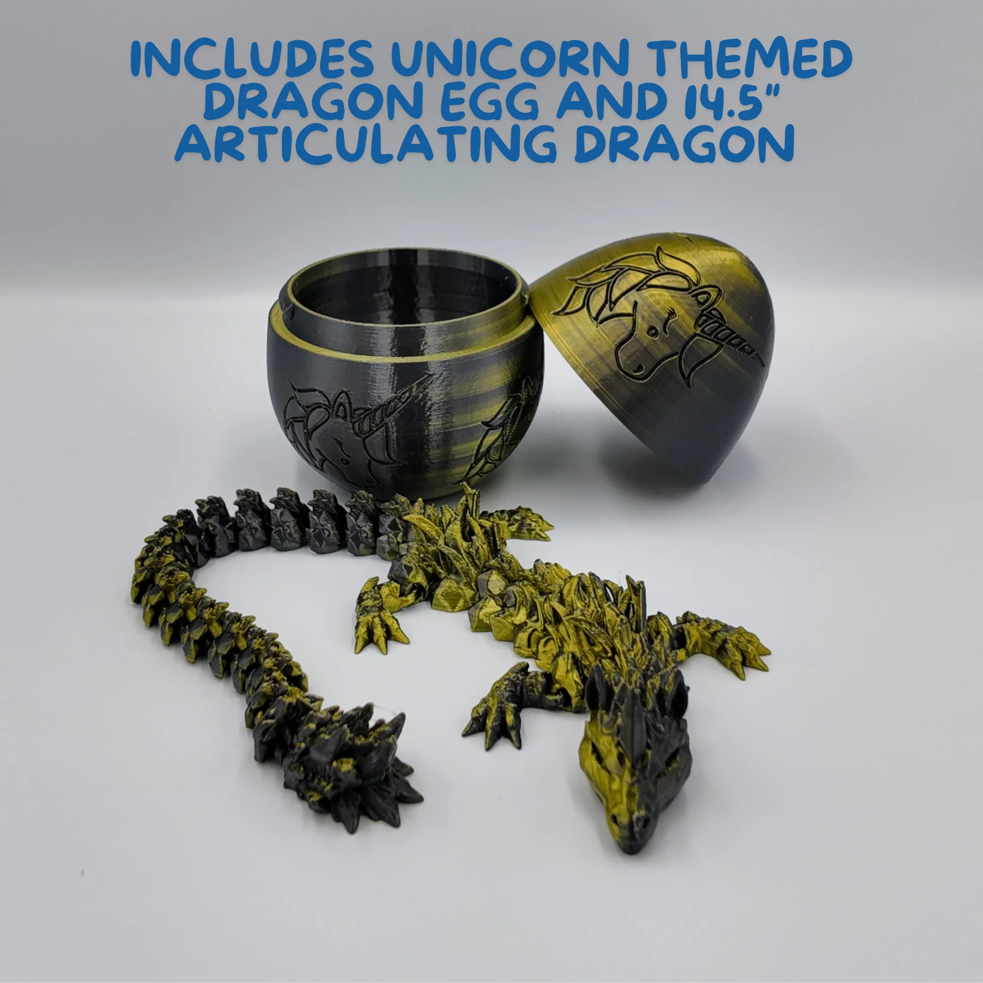 Unicorn Dragon Egg - 14.5" Dragons Articulating Joints - Unicorn Themed - Image 41