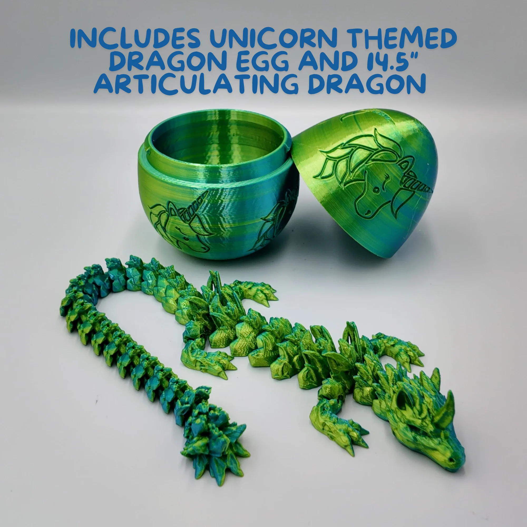 Unicorn Dragon Egg - 14.5" Dragons Articulating Joints - Unicorn Themed - Image 5