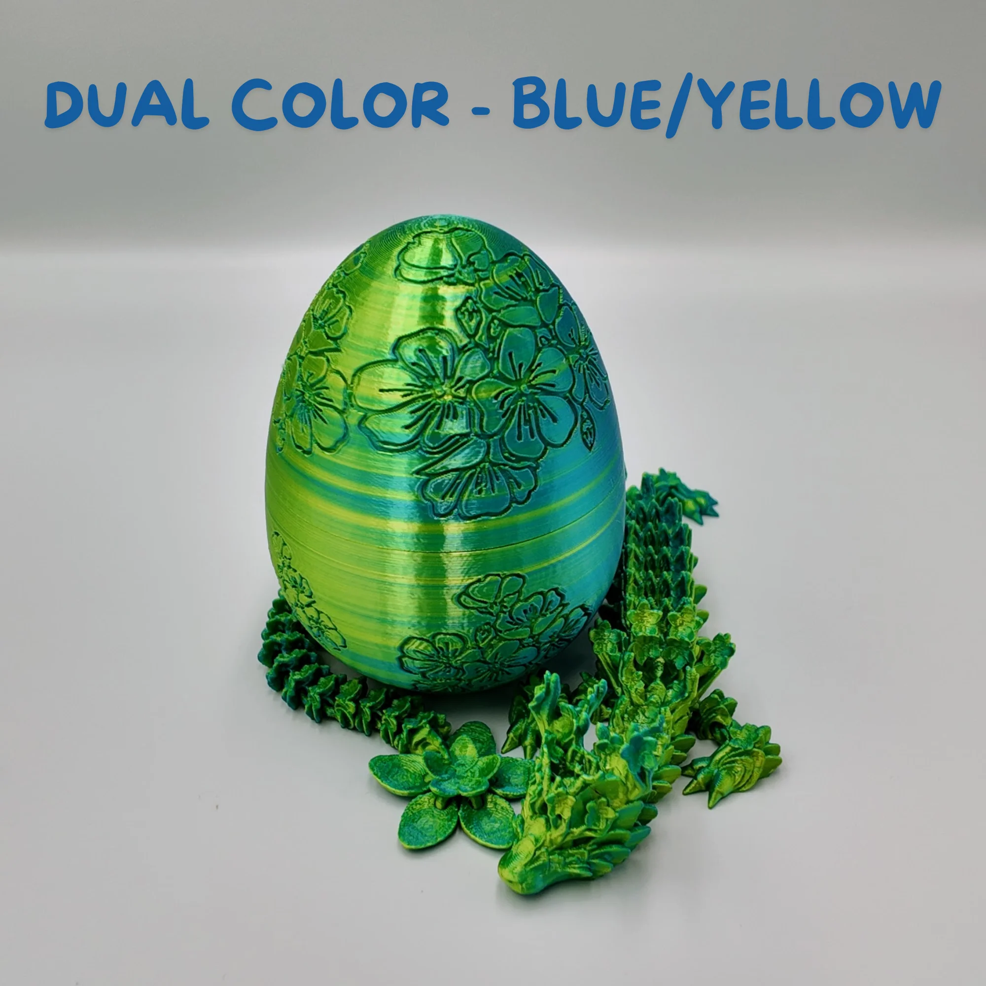 Cherry Blossom Dragon Egg - 14" Dragons Articulating Joints - Cherry Blossom Themed - Image 10