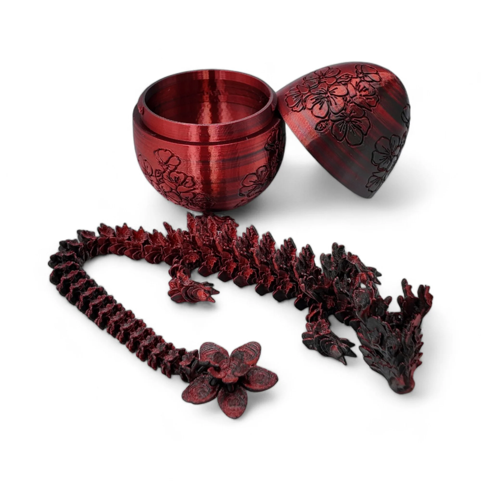 Cherry Blossom Dragon Egg - 14" Dragons Articulating Joints - Cherry Blossom Themed - Image 37