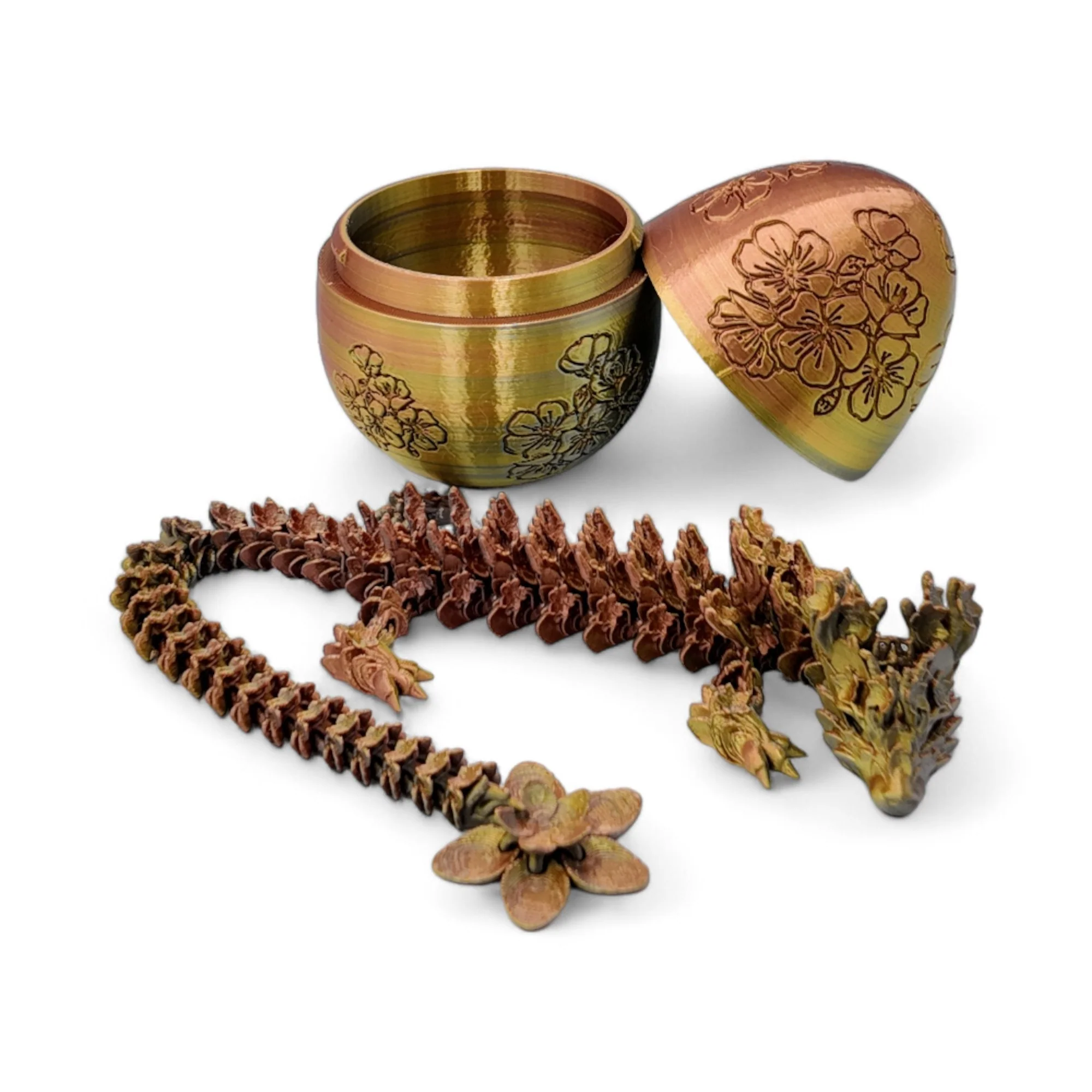 Cherry Blossom Dragon Egg - 14" Dragons Articulating Joints - Cherry Blossom Themed - Image 41