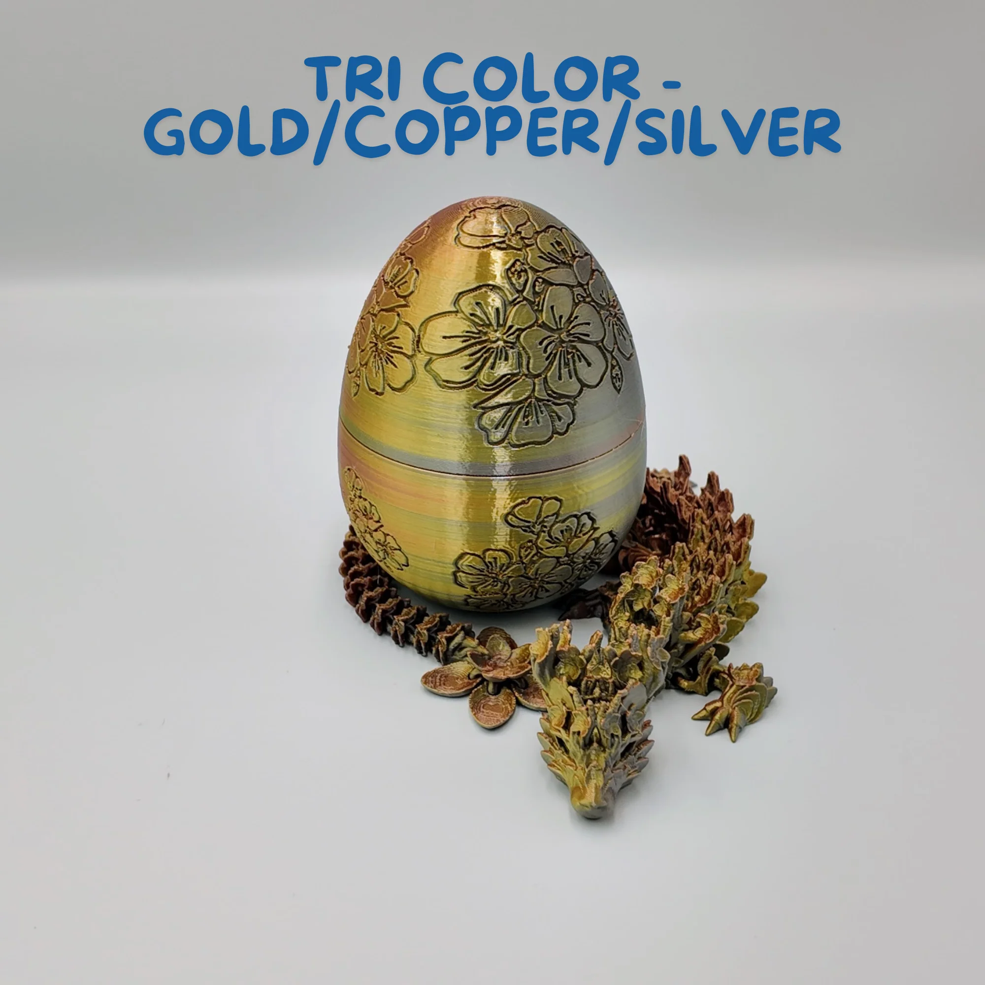 Cherry Blossom Dragon Egg - 14" Dragons Articulating Joints - Cherry Blossom Themed - Image 48